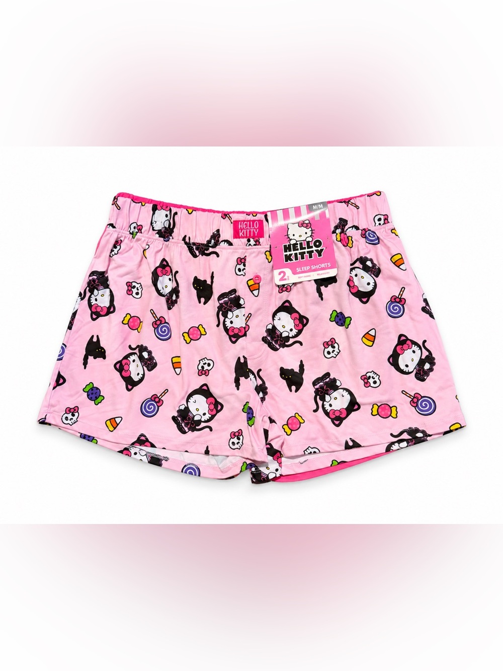 Hello Kitty Pink Candy & Character Sleep Shorts